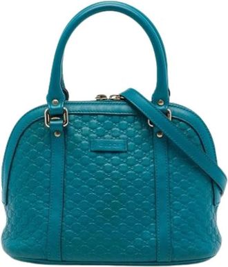 Gucci Pre-owned Dome Satchel - - Pre-owned - Donna - Blu - ONE SIZE