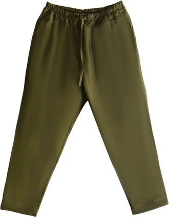 CASEY CASEY Tippy elastic-waist drawstring trousers - Groen