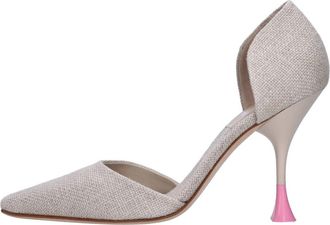 3Juin Holly Stoffen Pumps - Dames - Pumps - Grijs - 40 EU - Leer - Schoenen