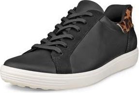 Ecco Soft 7 Sneaker in Black/Leopard at Nordstrom Rack, Size 41