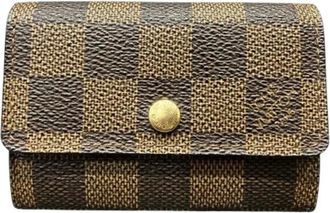 Louis Vuitton Pre-owned Wallets, male, Brown, Size: ONE SIZE Pre-owned Damier Ebene Coin Case