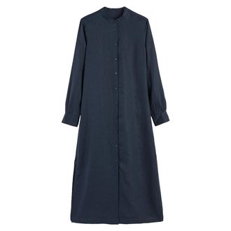 La Redoute Collections Lange jurk met lange mouwen, in linnen