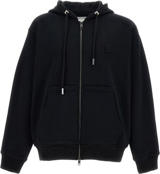 Wooyoungmi Structured Cotton Zip-Up Hoodie with Drawstring
