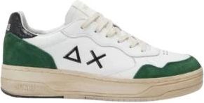 Sun 68 Big Basket Sneaker - Heren - Sneakers - Groen - 44 EU - Katoen - Schoenen