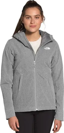 The North Face Shelbe Raschel Hoodie Womens Gray Heather Fleece Lined UPS1142