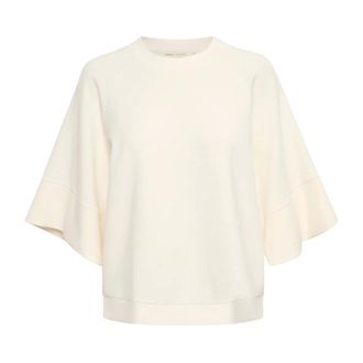 Inwear Whisper White T-shirt with.5 Sleeves - female - InWear - T-Shirts - White - 2XL - Tops