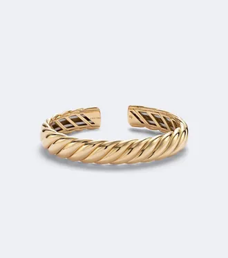 David Yurman Bracciale Sculpted Cable Flex in oro 18kt