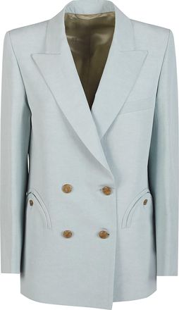 Blaz&eacute; Milano Zenith Everynight Double Breasted Silk Blazer