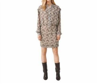 Part Two Kristina Mini Dress In Flint Print, Neutral