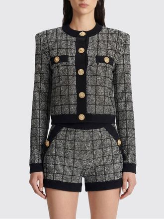 Balmain Cardigan in tweed check