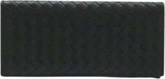 Bottega Veneta Portafoglio Lungo Bifold Intrecciato Pre-owned - - Pre-owned - Donna - Nero - ONE SIZE