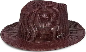 Borsalino Fedora Colchard con dettaglio alluncinetto - Marrone