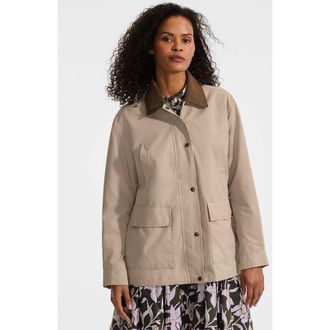 Lands End Waxed Barn Jacket in Soft Almond at Nordstrom, Size X-Large