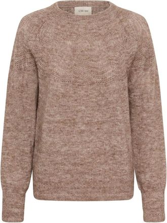 Cream Maglieria Girocollo - - Knitwear - Donna - Marrone - M