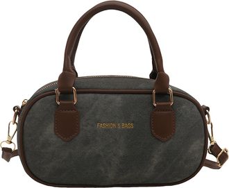 Generic Trendy Retro Shoulder Bags Versatile Crossbody Bag for Women Shopping (Black)