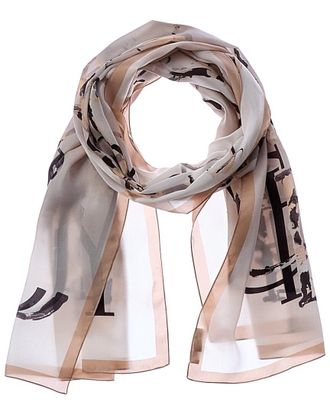 Jimmy Choo London Logo Silk Scarf