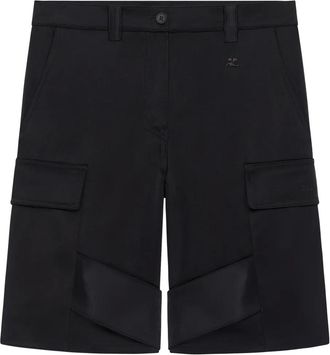 Courr&egrave;ges Shorts con passanti per cintura - Nero