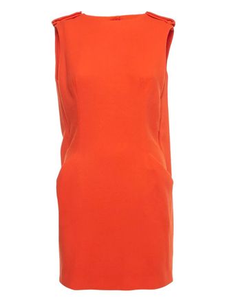 Alexander McQueen epaulette-detail dress - Orange