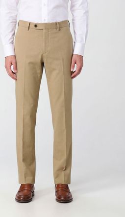 Pantaloni Torino Slim Fit Cotton and Silk Tailored Trousers with Welt Pockets