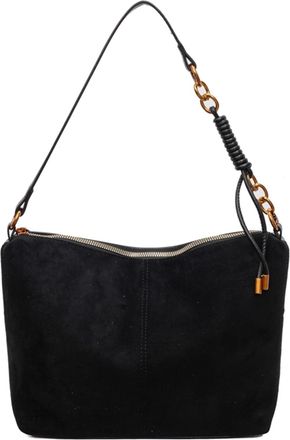 Generic PU Leather Shoulder Bag Retro Underarm Bag Bag for Women Travel (Black)