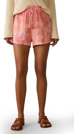 Faherty Dune Cotton Gauze Shorts in Coral Skies Tie Dye at Nordstrom Rack, Size Xx-Small