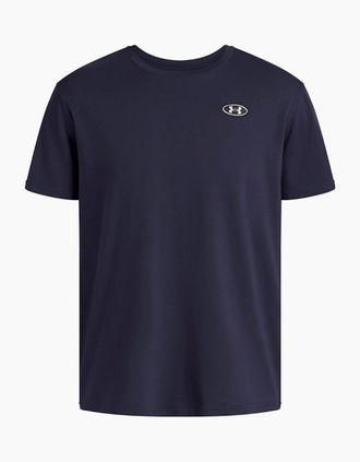 Under Armour Mens Crew Neck Short Sleeve Jersey T-Shirt - Blue - Size: 36