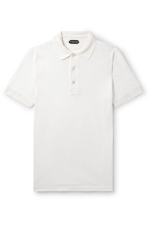 Tom Ford Lyocell and Cotton-Blend Piqué Polo Shirt