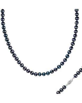 Splendid Pearls Silver 6Mm Pearl Necklace