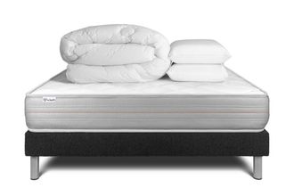 VITALIT Pack colch&oacute;n negro espuma viscoel&aacute;stica 140 x 190
