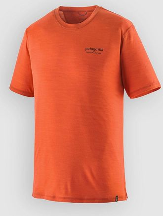 Patagonia Cap Cool Merino Blend Graphic Lycra orange