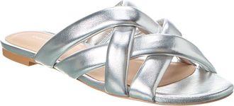 Stuart Weitzman Crossover Leather Slide