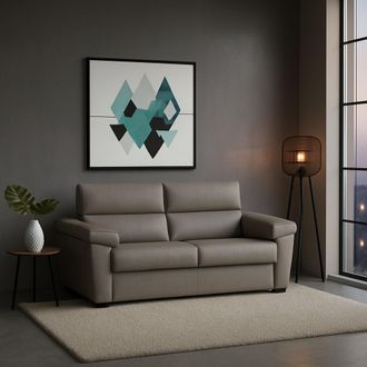 Dmora Sof&aacute; Cama 2 Plazas Contrada, Desenfundable, Espacio De Almacenaje Made In Italy, Apertura Abatible, 205x95 Cm Gris Tortora