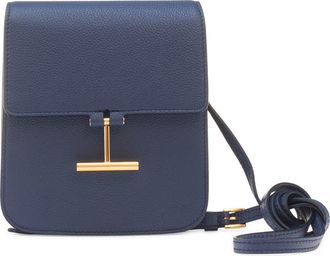Tom Ford Mini Tara Grained Leather Crossbody Bag in 1L087 Denim Blue at Nordstrom