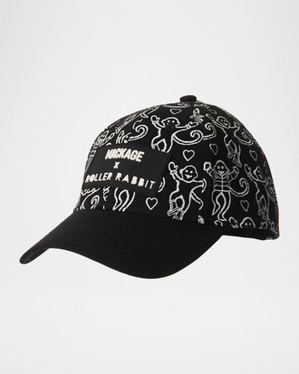 Mackage x Roller Rabbit Logo-Patch Baseball Hat