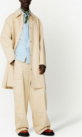 Ami Beige Katoenen Jas