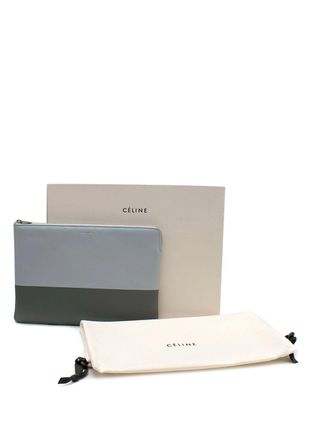 Celine Bi-Colour Blue Pochette