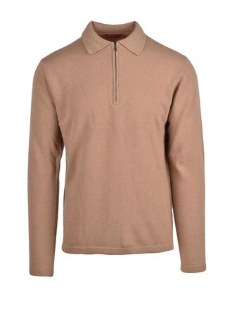 Daniele Fiesoli Refined Knit Polo Shirt With Modern Zipper And Soft Texture