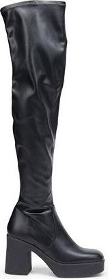 8 by YOOX KNEE-HIGH PLATFORM BOOTS