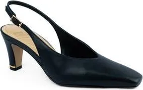 Kenneth Cole Meilani Slingback Pump in Black Leather at Nordstrom Rack, Size 7