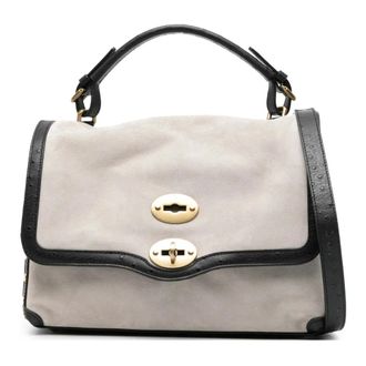 Zanellato Handbags, female, Gray, Size: ONE SIZE Postina Zashmere Cactus Small Tote Bag