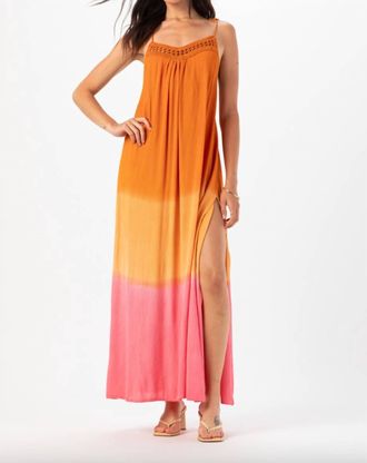 Tiare Hawaii Canggu Maxi Dress In Rust/pink/ombre