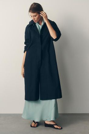 Avec Les Filles Long Trench Coat Jacket