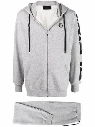 Philipp Plein Tuta sportiva con stampa - Grigio