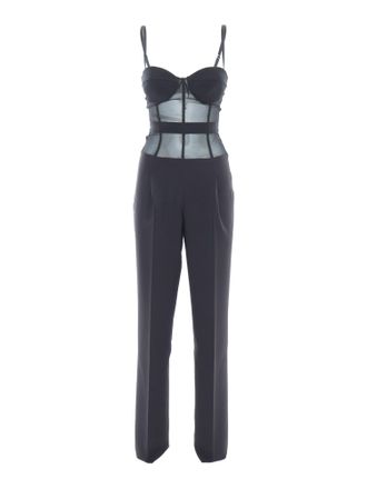 オールインワン・サロペット ELISABETTA FRANCHI Woman Jumpsuits Black TU022 110 ELISABETTA FRANCHI Elegant black jumpsuit for women with