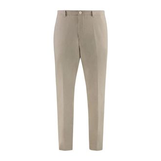 HUGO BOSS Slim Fit Wool Broeken - Heren - Broeken - Beige - Maat: XL Wol