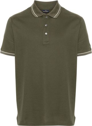 Paul & Shark piqu&eacute; polo shirt - men - Cotton - M - Green