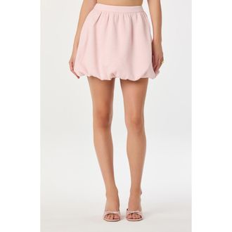 ASTR the Label Tweed Bubble Hem Miniskirt in Pink at Nordstrom, Size X-Small
