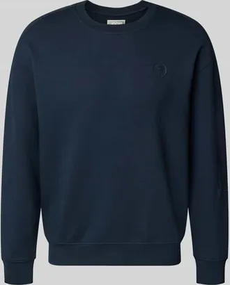 Joop Sweatshirt mit Label-Patch Modell Juanfrancisco in Blau, Gr&ouml;&szlig;e XXL