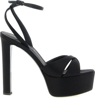 Le Silla Black Ankle Strap Heels