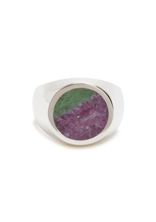 Legier Stone-embellished Signet Ring - Silver - 6 (L 1/2)
